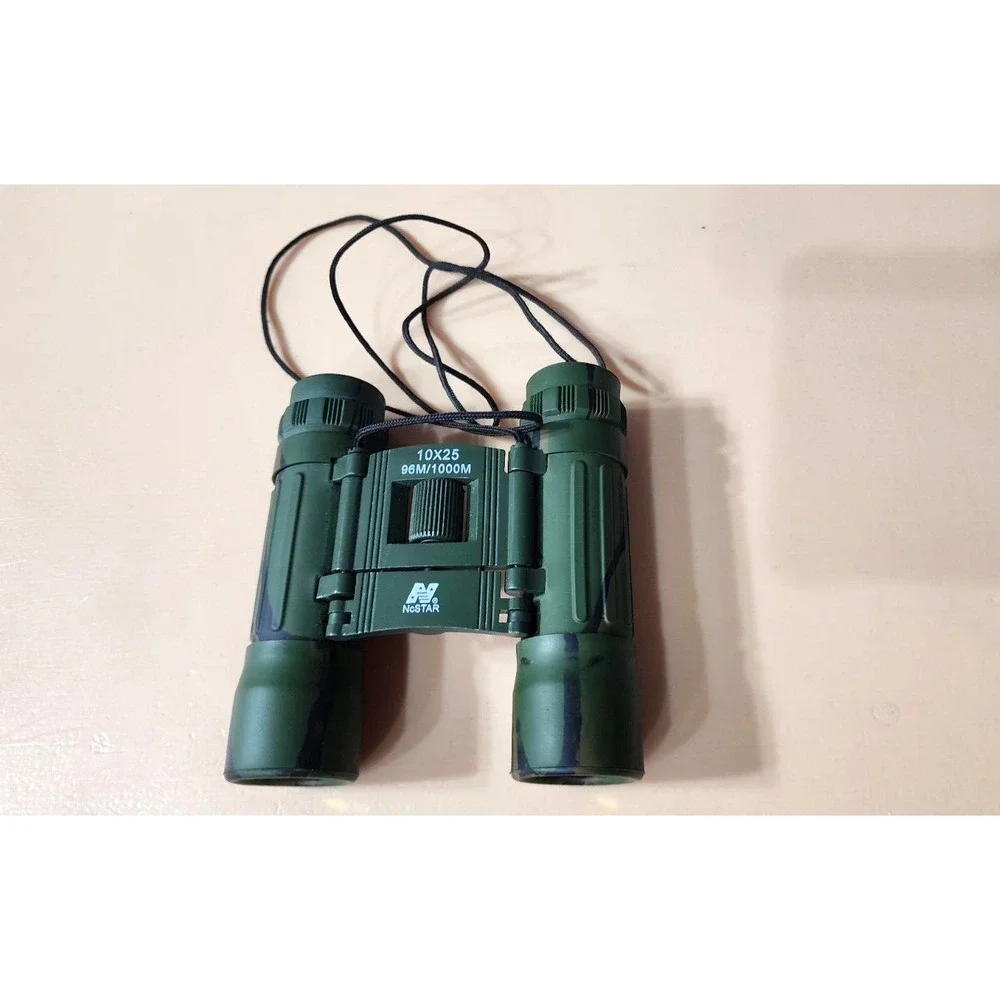 Vintage Focal 10x25 Binoculars 96Mft/1000 Yards w/Case Made in‎ Japan